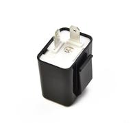 GANCEI Relè lampeggiante a LED regolabile a 2 pin per indicatori di direzione moto, 12 V Hyper Flash Fix, 50-200 Cpm, per Honda, Kawasaki, Suzuki, equitazione