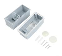 GANCEI Scatola dei fusibili dell'interruttore automatico del garage a 2 vie con 40A 30MA RCD e 2 MCB, unità di consumo impermeabile IP65, recinzione in plastica ignifuga (2 vie)