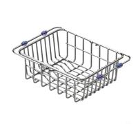 GANCEI Scolapiatti espandibile in acciaio inossidabile, supporto per lavello da incasso, con cuscinetti antiscivolo, organizer per lavello da cucina, per frutta e verdura (grande)