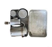 GANCEI Set da caffè da campeggio all'aperto con macchina per caffè espresso portatile e versare sopra la birra in scatola di metallo argentato, godetevi sempre e ovunque