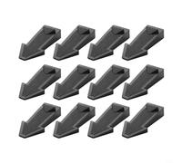 GANCEI Set di fermaporta per interni in PVC, design anti-collisione e antivento, protegge le pareti e mantiene le porte, adatto per spazi da 5 a 17 mm (nero)