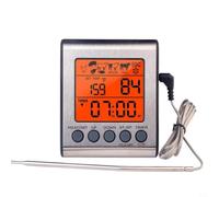 GANCEI Termometro digitale per carne, con due sonde di temperatura, display LCD retroilluminato, allarme di temperatura per la cottura della carne, termometro per barbecue (sonda singola)