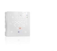 GANCEI Termostato per termostato Smart WiFi, alimentato a batteria per caldaia a gas e riscaldamento a pavimento, regolatore di temperatura programmabile (bianco)