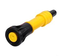 GANCEI Ugello a spruzzo d'acqua regolabile ad alta pressione per uso agricolo da giardino, compatibile con tubi da 2,5 cm, robusto soffione doccia a getto in plastica PP per fiori a terra, giallo