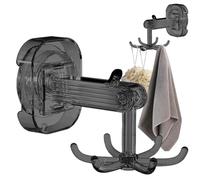 Gancho con ventosa giratorio - diseño giratorio de 360 grados con 6 garras | Estante de almacenamiento de pared sin perforaciones para baño, cocina, armario, organizador de ducha y ganchos para gabi