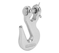 Gancho de elevación para amarre de barcos marinos de 1/4", gancho de horquilla de acero inoxidable con capacidad de carga de 1000 libras, gancho de remolque de acero inoxidable
