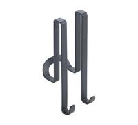 GANCHO DOBLE MAMPARA ORIGIN LAVA NEGRO