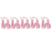 Ganchos de conector para colgar ropa, 5 piezas utilizadas en armarios organizadores ahorradores de espacio, 5 uds, rosaDurability