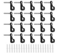 Ganchos de luz de Navidad: ganchos de tornillo portátiles, tornillo de gancho de luz de Navidad | Ganchos de colgador de luz de acero inoxidable de 20 pezzi, pequeño programa de diseño para luces de