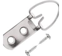 Ganci a D in metallo a forma di cuore, singoli, doppi e tripli, per cornici fotografiche, specchi, mostre, finitura oro e argento, confezione da 20