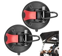 Ganci a da 2 pezzi, resistenti, ventose forti per esterni, da campeggio multiuso per auto, ancoraggio a per tendalino per auto, barca, campeggio, trappola per legare