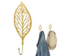 Ganci a forma di foglia - Ganci decorativi per foglie, Gancio da parete per fogli | Gancio per tovagliolo di foglia, gancio decorativo in ferro per porta chiavi a parete, gancio in ferro di fe