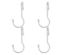Ganci a forma di S - 4 pezzi per asciugamani in metallo pesante, 5.12x1.69x1.81 pollici di ruggine Rusting ganci per vasi, padelle, utensili, borse, vestiti, asciugamani | Cucina, bagno, armadio, gara