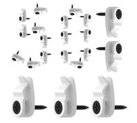 Ganci a ghirlanda luminosa per esterni - 50 pezzi robusti supporti per filo da parete impermeabili, clip stabili per la gestione dei cavi | Casa Foto vacanze feste arte artigianato esposizione