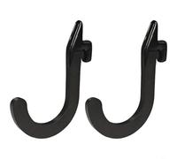 Ganci a J in acciaio resistente per Power Rack e Squat Cage con rivestimento antiscivolo in PVC per proteggere le barre e per garantire una presa sicura durante gli allenamenti di fitness (1 pezzo)