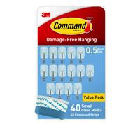 Ganci a levetta Command Small Wire, ganci da parete senza danni con strisce adesive, senza attrezzi, per appendere decorazioni negli spazi abitat