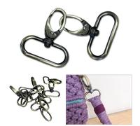 Ganci A Mosca In Metallo Due Toni Da 32Mm Per Borse Cinture Fai Da Te