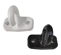 Ganci a Pavimento per Tenda da Sole - Coppia in Plastica o Alluminio - Colore principale: Bianco, MATERIALE: ALLUMINIO