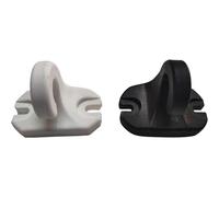 Ganci a Pavimento per Tenda da Sole - Coppia in Plastica o Alluminio - Colore principale: Nero, MATERIALE: PVC