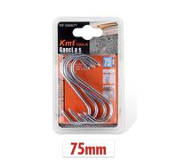 Ganci a S, da 7.5cm Testa non Gommata in Acciaio inox Multiuso