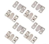 Ganci a scatto in acciaio inox a tema montagna, 8 pezzi, per fissaggio sicuro del telaio e disposizione espositiva (ferro L)