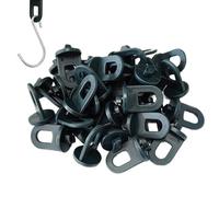 Ganci a serra - Pacchetto di accessori per supporto perito Ganci per piante da patio esterno con morsetti, gancio serra a scopo multiplo per cestini sospesi