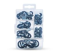 Ganci a tazza da avvitare, Ganci da parete avvitati, 70 pezzi for coppe for occhi di pecora multicolori Vite(Black)