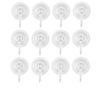 Ganci a ventosa, confezione da 12 pezzi, sistema di bloccaggio, forza di aspirazione extra forte, ideali per cucina o bagno, per asciugamani, accappatoi, cappotti, padelle, utensili, ecc., senza fori,