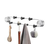 Ganci a ventosa, in acciaio inox, senza fori, ganci rimovibili per vetro doccia, per asciugamani, cappelli, cappotti, borse, borse, cucina, bagno, armadietto, ingresso, corridoio, ufficio, piastrelle