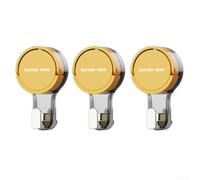 Ganci a ventosa multiuso con guarnizione sottovuoto, nessun danno dopo la rimozione, progettati per bagno, cucina o uso alla porta, set di 3 ganci (verde (giallo (singolo))