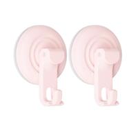Ganci a ventosa per bagno, confezione da 2, resistenti supporti per asciugamani da doccia per vetro, senza fori, capacità 2,5 kg