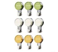 Ganci a ventosa per uso domestico e cucina, non lasciano tracce quando vengono rimossi, 3 ganci per organizzare oggetti da bagno e porte (giallo (verde (singolo))