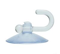 Ganci a ventosa resistenti, 10 ganci in plastica trasparente per la gestione dei cavi e l'organizzazione domestica (3 cm)