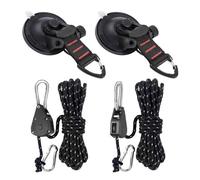 Ganci a Ventosa Robusti e Robusti per Auto Campeggio e Tenda Confezione da 4