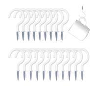 Ganci a vite | Organizzatore di stoccaggio per interni ed esterni, set di 20 ganci porta oggetti per soffitto, per casa, appartamento, cucina, bagno, cantina, garage, balcone,