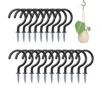 Ganci a vite per interni ed esterni, 20 ganci a vite per soffitto, per casa, appartamento, cucina, bagno, cantina, garage, balcone, giardino e