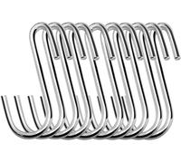 Ganci ad S per appendere in acciaio inox - conf.da 10