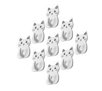 Ganci Adesivi a Gatto Carino - Design Mini in ABS, Storage per Asciugamani del Bagno nella Stanza dei Bambini