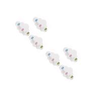 Ganci adesivi da parete, 3 pezzi, in plastica, a forma di nuvola, per la
