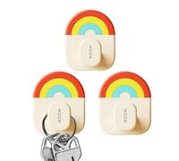 Ganci adesivi da parete - 3 pezzi supporto senza foratura - Gancio da bagno, per parete, doccia, bagno, porta, soffitto, cucina, cappotto, chiavi, finestre, dormitorio, asciugamano, guardaroba