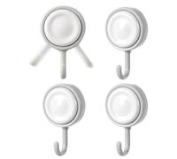 Ganci Adesivi Da Parete - 4 Ganci Adesivi Girevoli 360 Gradi | Casa Per Bagno Comodino Spiaggia Lago - Chalet Cottage Estate Giardino Cucina