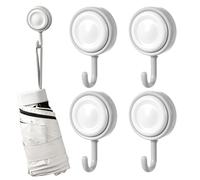 Ganci Adesivi Da Parete | 4 Ganci Adesivi Girevoli 360 Gradi Per Cucina,Casa Per Bagno Comodino Spiaggia Lago | Chalet Cottage Estate Giardino Cucina