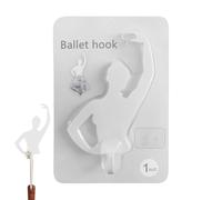 Ganci adesivi, ganci appendiabiti, design in ABS, design con danza classica, appendiabiti per organizzare oggetti, retro adesivo resistente, per camera da letto, cucina, bagno, ingresso, borsa