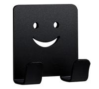 Ganci Adesivi - Ganci Da Parete Per Appendere Senza Trapano, Gancio In Lega Di Alluminio Con Faccina Sorridente, Gancio Per Cappotti Decorativo, Gancii Autoadesivi Resistenti Impermeabili Per Il Bagno