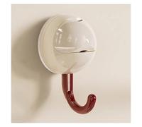 Ganci Adesivi In ABS, Sferici Estesi, Design Ad Assorbimento A Ventosa, Adatti For L'uso Dietro Le Porte(White,2-pack)