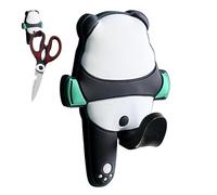 Ganci adesivi in PVC a forma di panda da parete | Porta asciugamani | Soluzione portaoggetti singola per ingresso, armadio, bagno, camera da letto e camera dei bambini