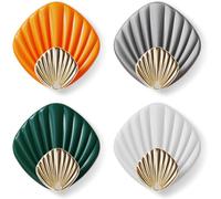 Ganci Adesivi per Bagno E Cucina, HP004-M, Set Di 4 Moderni Ganci Adesivi per As