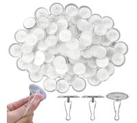Ganci Adesivi per Soffitto 100 Pezzi Di Appendini Trasparenti Per Il