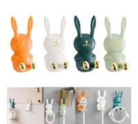 Ganci adesivi,Smavles 4Pcs Gancio Appendiabiti Appendi Chiavi a Muro Bambini Parete Autoadesivi Graziosi Ganci per Animali Domestici per Asciugamani Porte Attaccapanni Muro Soggiorno Bagno Arredamento