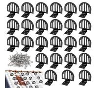 Ganci antineve,25 pezzi fermaporta per tetto in metallo | Dispositivi di protezione per attrezzature invernali, attrezzature invernali per la protezione dei tetti prima e